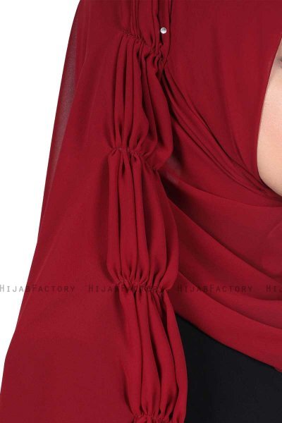 Disa - Hijab Chiffon Práctico Burdeos