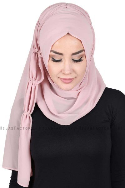 Disa - Hijab Chiffon Práctico Rosa De Antaño