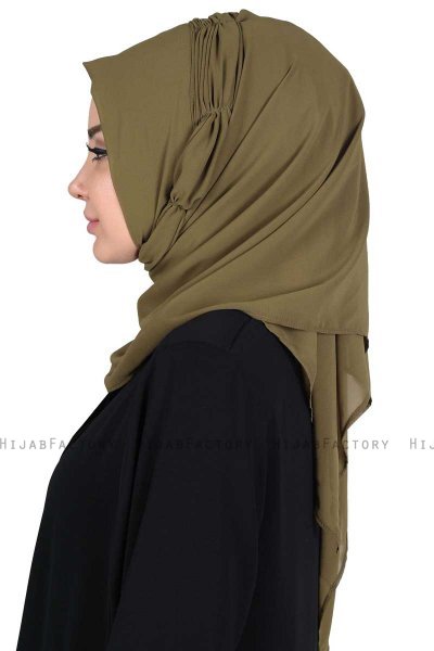 Disa - Hijab Chiffon Práctico Caqui