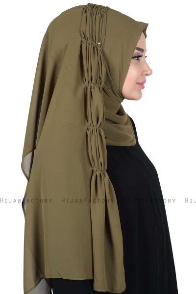 Disa - Hijab Chiffon Práctico Caqui