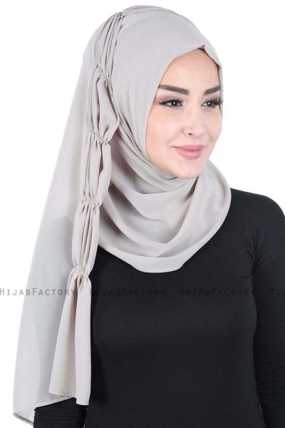Disa - Hijab Chiffon Práctico Taupe