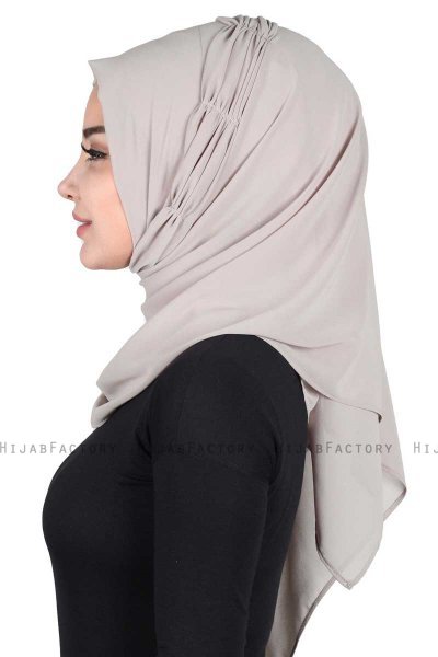 Disa - Hijab Chiffon Práctico Taupe