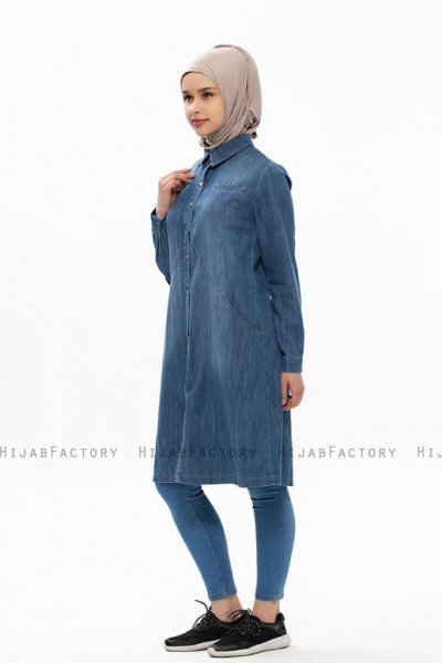 Djamila Denim Modest Klänning Neways 280399c