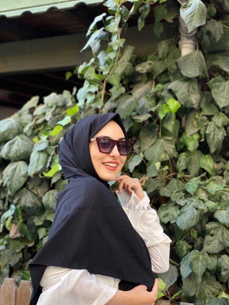 Djamila - Hijab De Algodón Negro - Mirach