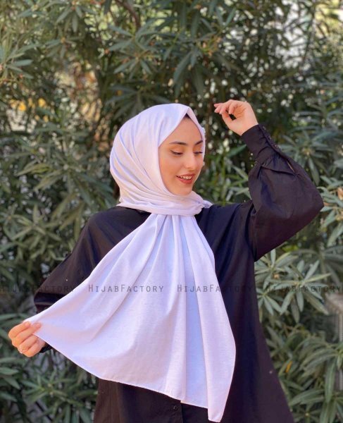 Djamila - Hijab De Algodón Blanco - Mirach