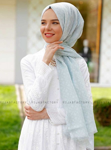 Duriya - Hijab Estampado Verde Claro - Sal Evi