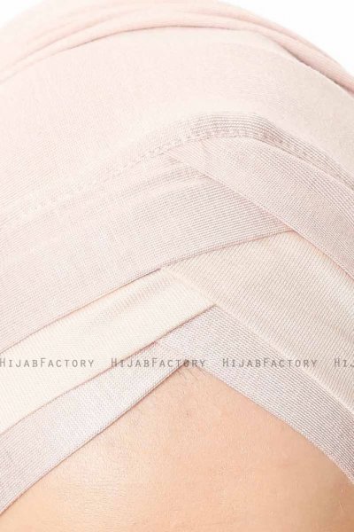 Duru - Hijab Jersey Rosa De Antaño & Beige