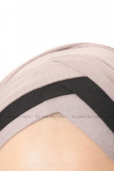 Duru - Hijab Jersey Piedra Gris & Negro