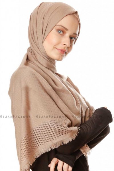 Ebru - Hijab Algodón Beige