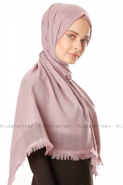 Ebru - Hijab Algodón Rosa De Antaño