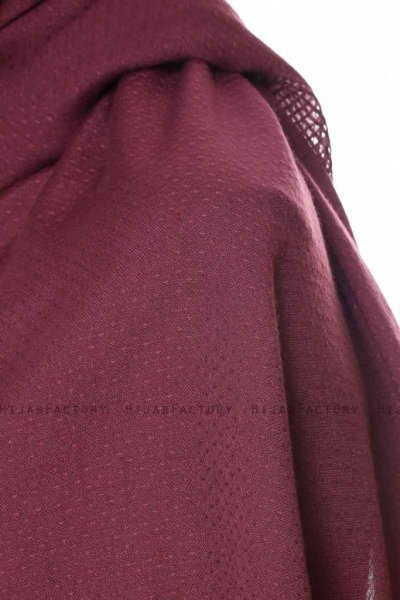 Ebru - Hijab Algodón Púrpura