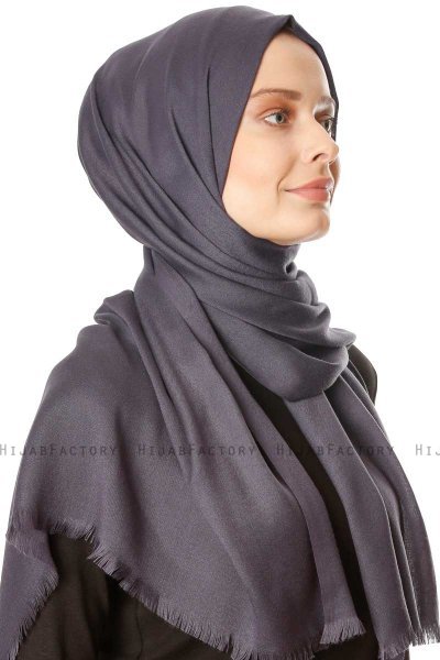 Ece - Hijab Pashmina Antracita