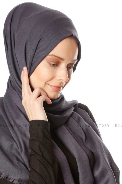 Ece - Hijab Pashmina Antracita