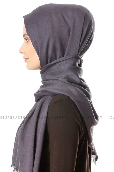 Ece - Hijab Pashmina Antracita