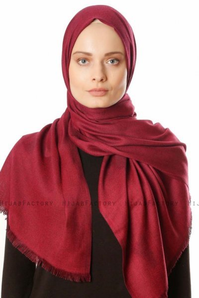 Ece - Hijab Pashmina Fucsia Oscuro