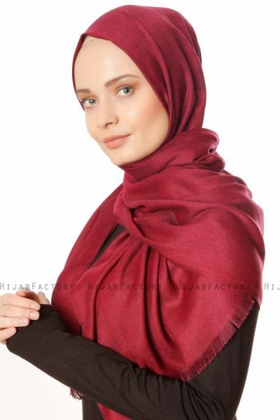 Ece - Hijab Pashmina Fucsia Oscuro