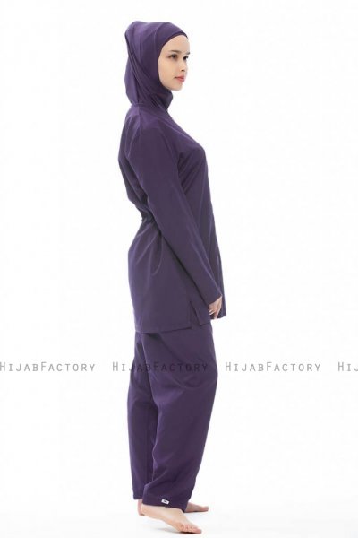 Elanur Plommon Burkini Tesmay 280444c