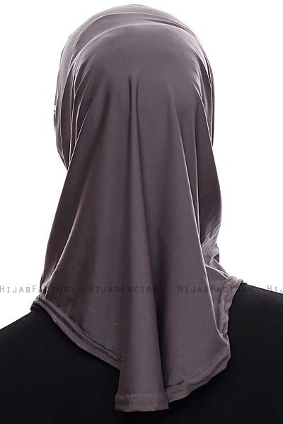 Elif - Hijab Sport Antracita - Ecardin