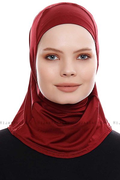 Elif - Hijab Sport Burdeos - Ecardin