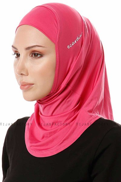 Elif - Hijab Sport Fucsia - Ecardin