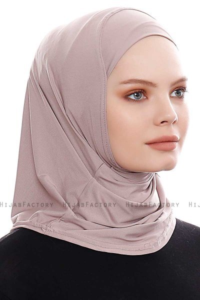 Elif - Hijab Sport Piedra Gris - Ecardin