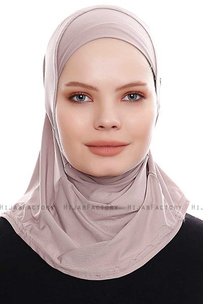 Elif - Hijab Sport Piedra Gris - Ecardin