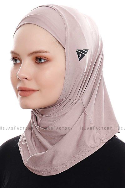 Elif - Hijab Sport Piedra Gris - Ecardin