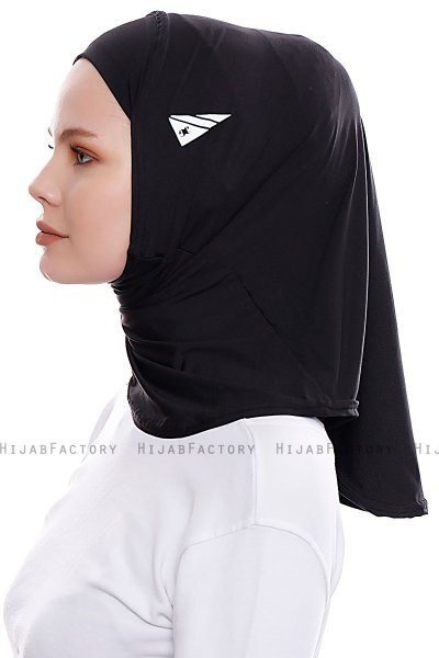 Elif - Hijab Sport Negro - Ecardin