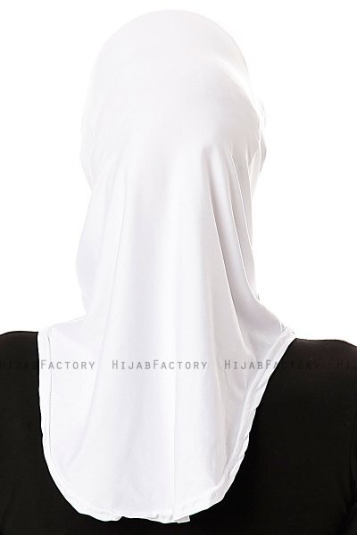 Elif - Hijab Sport Blanco - Ecardin