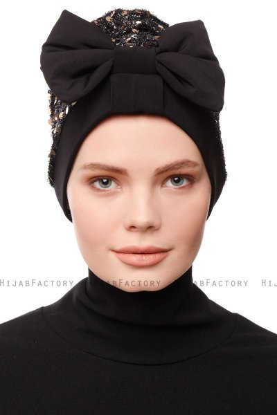Enfleda - Turbante Negro & Gold