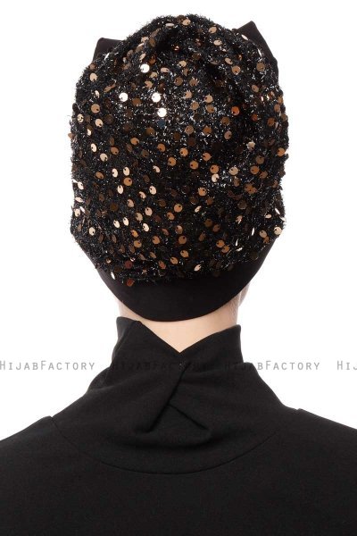 Enfleda - Turbante Negro & Gold