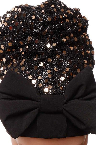 Enfleda - Turbante Negro & Gold