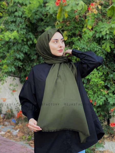 Ermina - Hijab De Algodón Caqui - Mirach