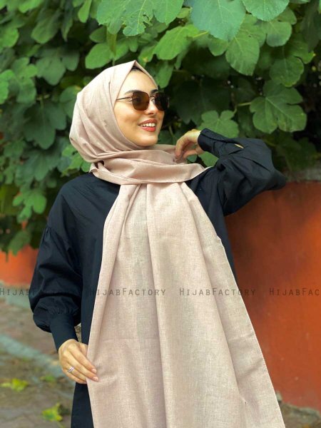 Ermina - Hijab De Algodón Taupe - Mirach
