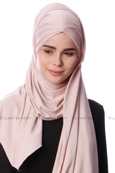 Eslem - Hijab Pile Jersey Rosa De Antaño - Ecardin