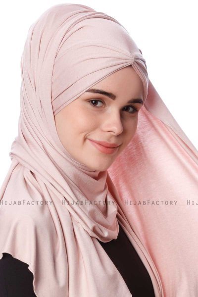 Eslem - Hijab Pile Jersey Rosa De Antaño - Ecardin