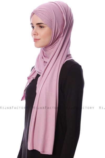 Eslem - Hijab Pile Jersey Púrpura - Ecardin
