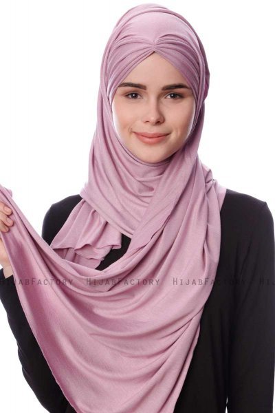 Eslem - Hijab Pile Jersey Púrpura - Ecardin