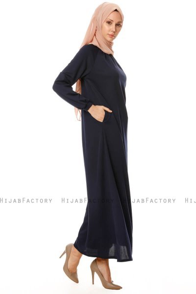 Esra - Vestido Azul Marino - Miss Halima