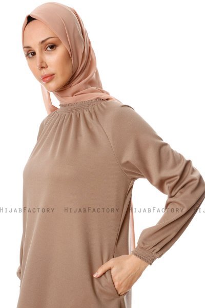 Esra - Vestido Taupe - Miss Halima