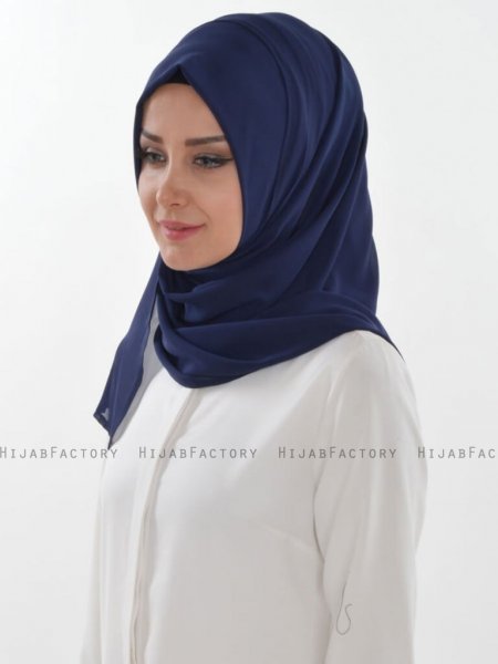 Evelina - Hijab Práctico Azul Marino - Ayse Turban