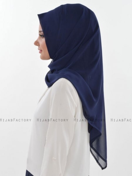 Evelina - Hijab Práctico Azul Marino - Ayse Turban