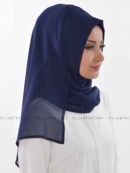 Evelina - Hijab Práctico Azul Marino - Ayse Turban
