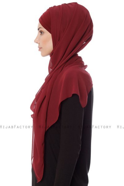 Evren - Chiffon Hijabte Burdeos