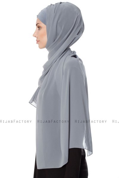 Evren - Chiffon Hijabte Gris