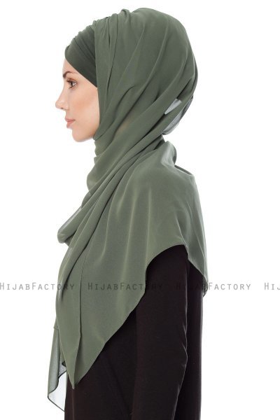 Evren - Chiffon Hijabte Caqui