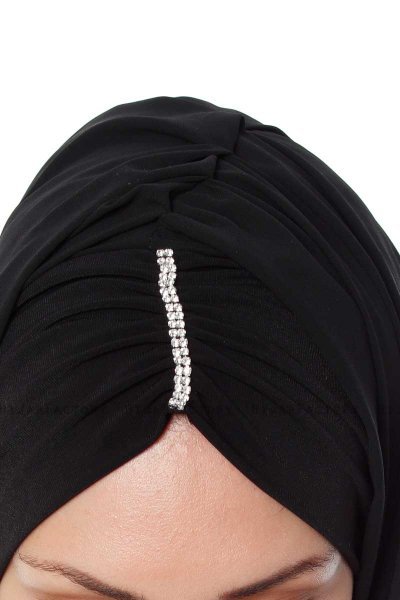Evren - Chiffon Hijabte Negro