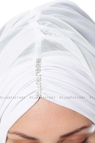 Evren - Chiffon Hijabte Blanco