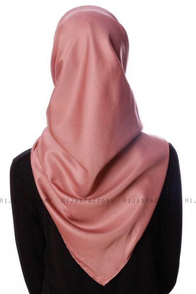 Eylul - Hijab De Rayón Cuadrado Rosa De Antaño