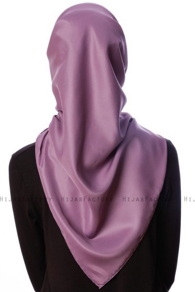 Eylul - Hijab De Rayón Cuadrado Púrpura
